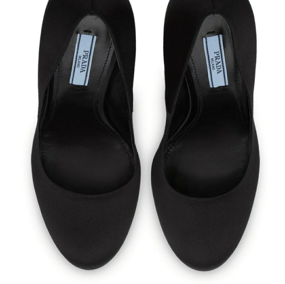 Prada satin black and red pumps size 40 NEW - Picture 2 of 8